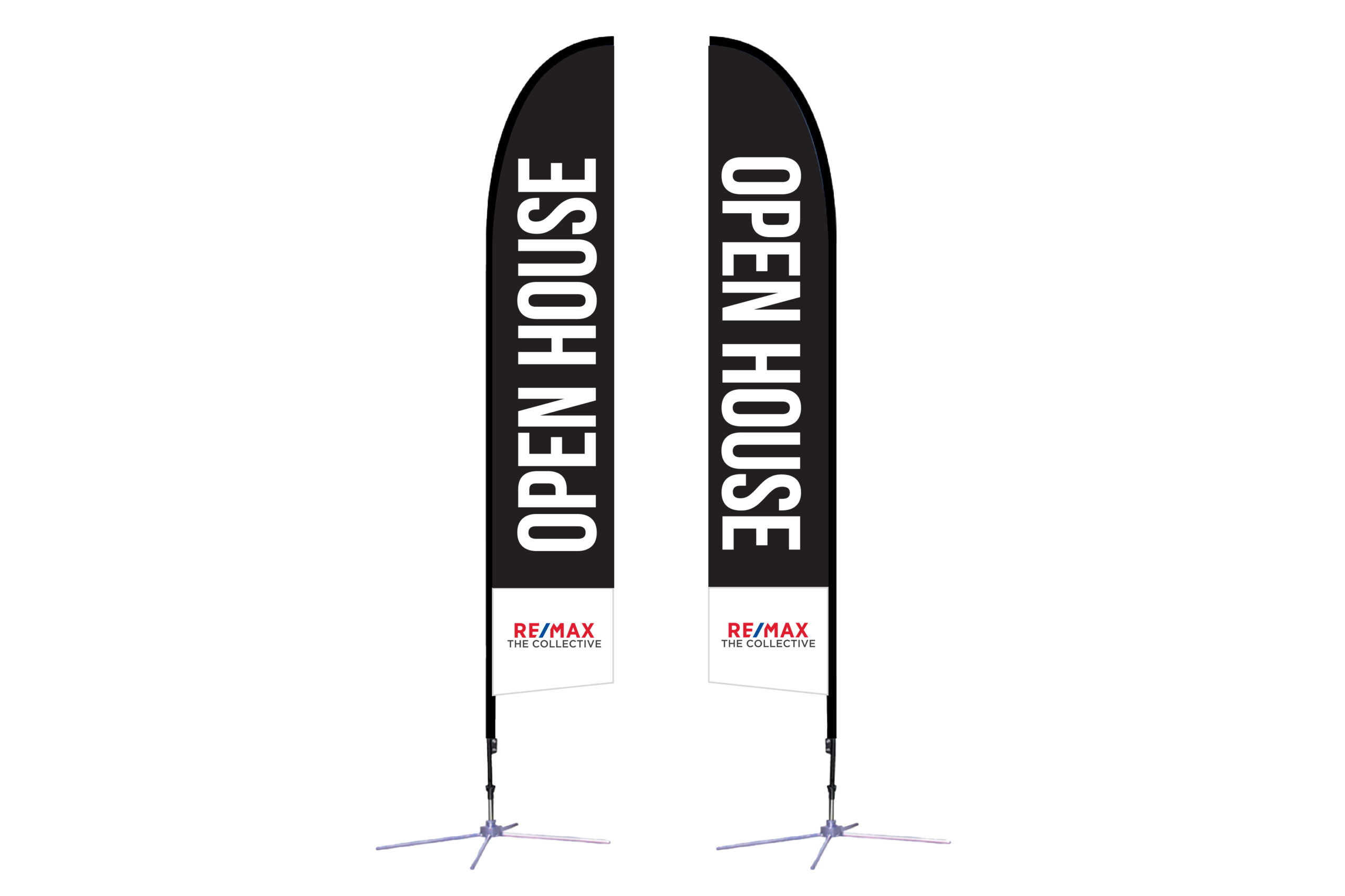 Larson Group/ReMax Collective | 14 ft. Feather Flag X-Based Double-Sided - Image 3