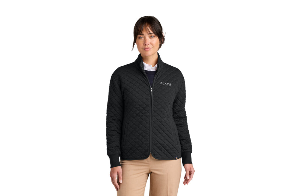 PLACE | Brooks Brothers Ladies Diamond Quilt Full Zip
