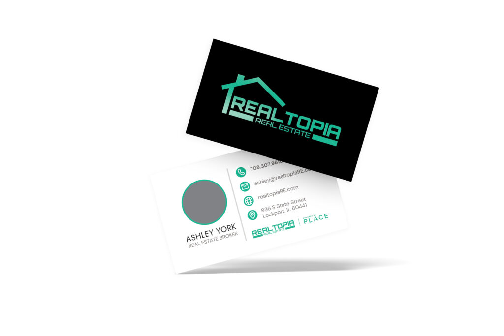 PLACE |  Realtopia Real Estate Spot UV Business Card